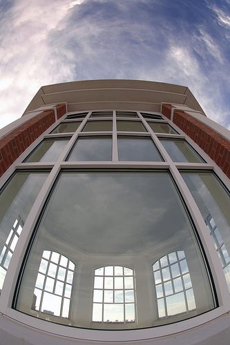 Looking up through the cupola in the CHHS building